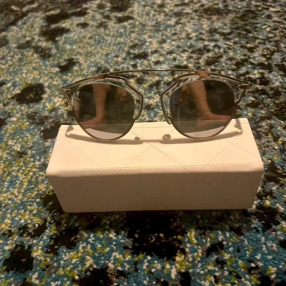 Dior | Accessories | Dior Authentic So Real Silver Mirrored  display picture 3
